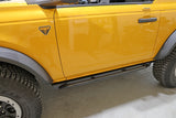 ROCK HARD 4X4™ FORD BRONCO 2DR PATRIOT SERIES TUBE SLIDER ROCKER GUARDS - ANGLED UP FOR BRONCO 2DR 2021 - CURRENT