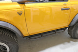 ROCK HARD 4X4™ FORD BRONCO 2DR PATRIOT SERIES TUBE SLIDER ROCKER GUARDS - ANGLED DOWN FOR BRONCO 2DR 2021 - CURRENT