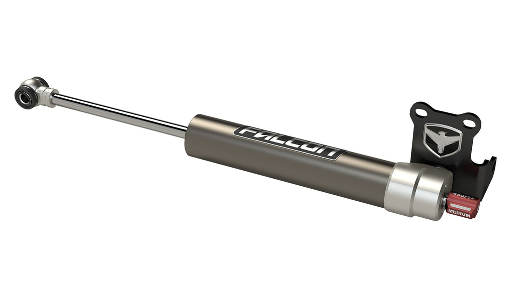 TeraFlex Jeep JL/JLU: Falcon Nexus EF 2.2 Fast Adjust Steering Stabilizer - Stock Tie Rod