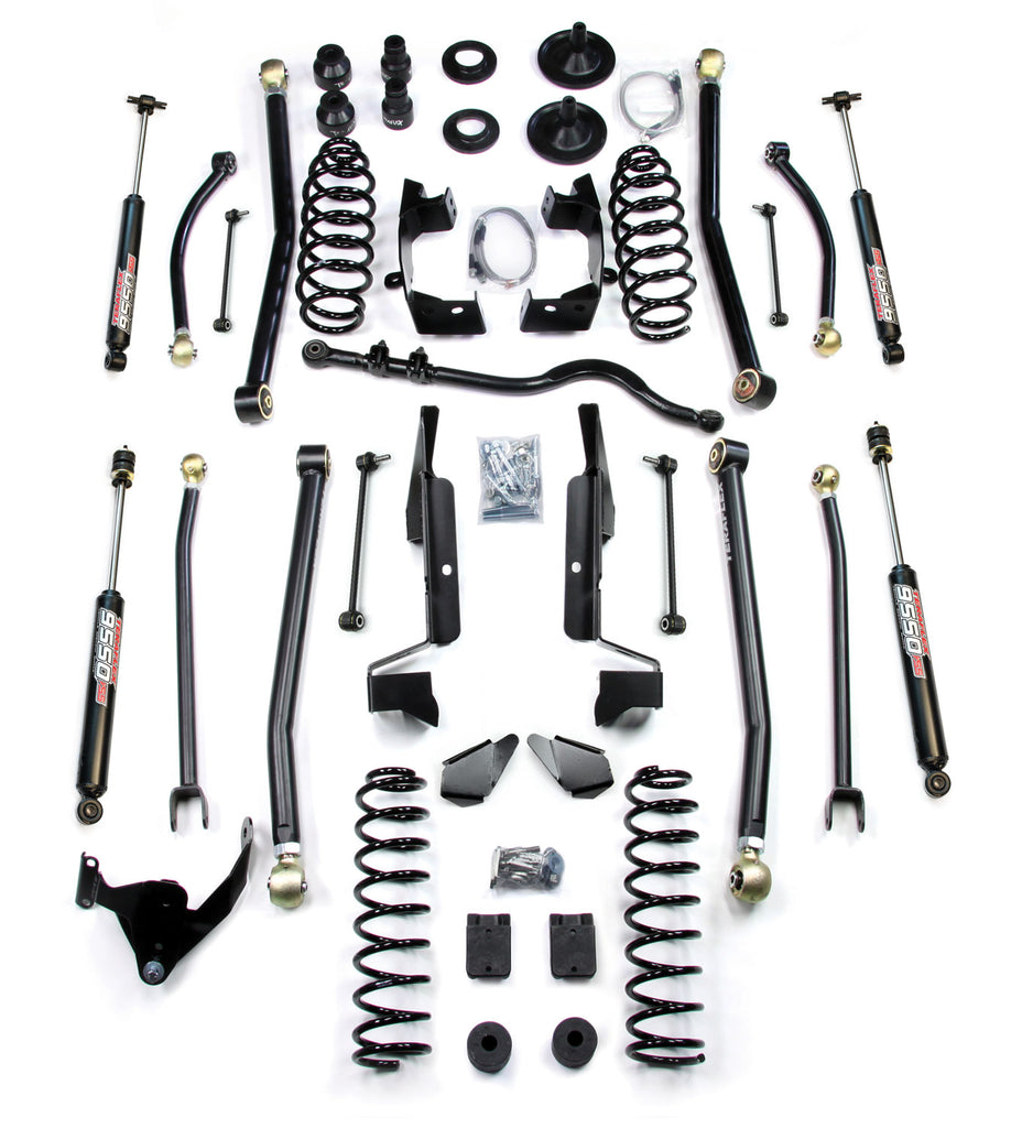 TeraFlex Jeep JK 4-Door 4" Elite LCG Long Flexarm Lift Kit w/ 9550 Shocks
