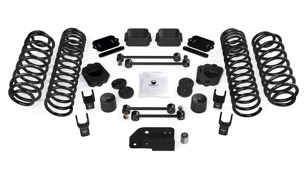 TeraFlex Jeep JLU / JL 2.5” Coil Spring Base Lift Kit & Shock Extensions