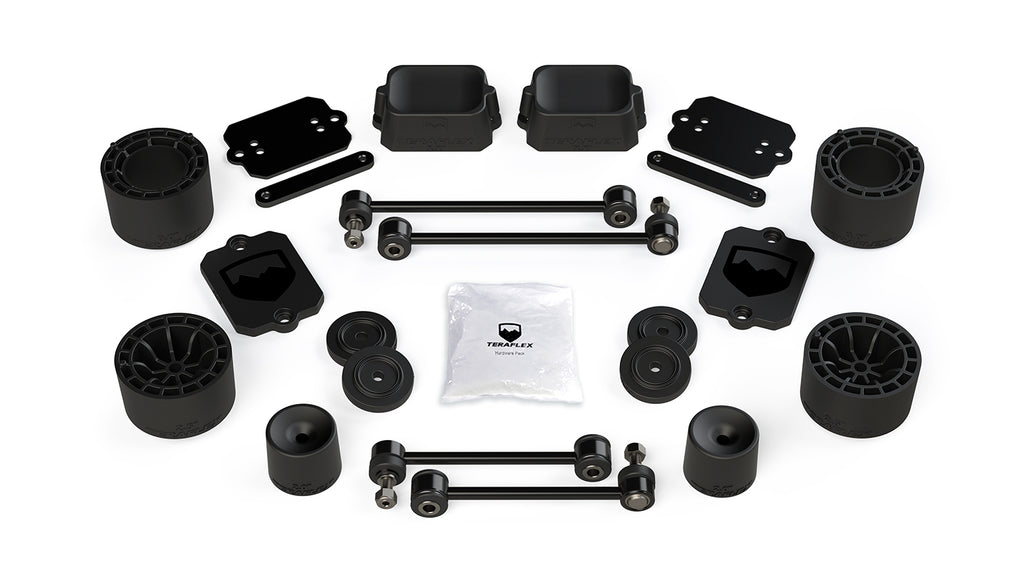 TeraFlex Jeep JLU / JL Sport/Sahara: 2.5” Performance Spacer Lift Kit - No Shocks or Exts.