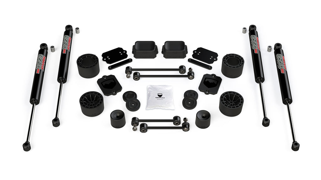 TeraFlex Jeep JLU / JL Sport/Sahara: 2.5” Performance Spacer Lift Kit & 9550 VSS Twin-Tube