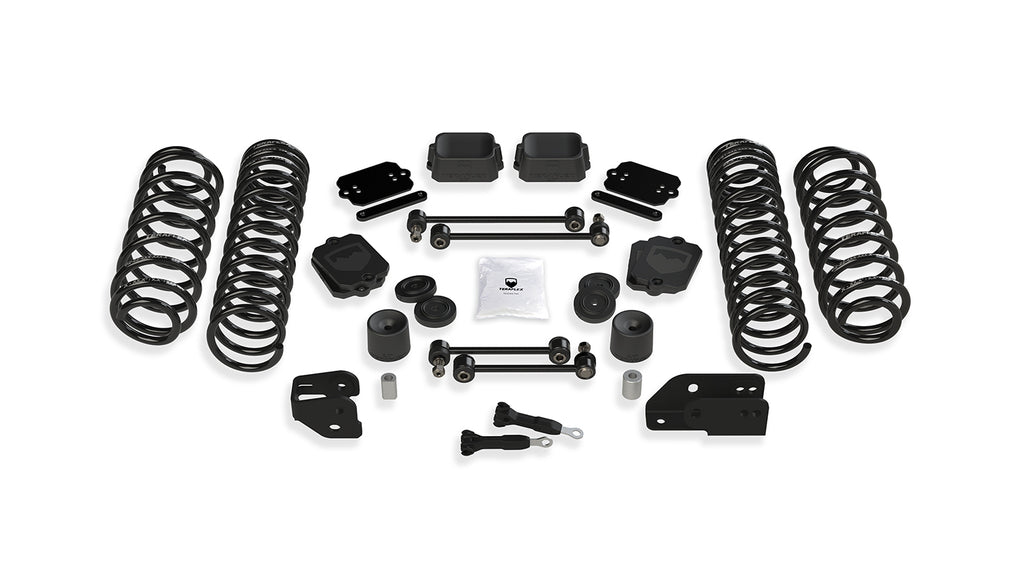 TeraFlex Jeep JLU / JL 4.5” Coil Spring Base Lift Kit - No Shock Absorbers