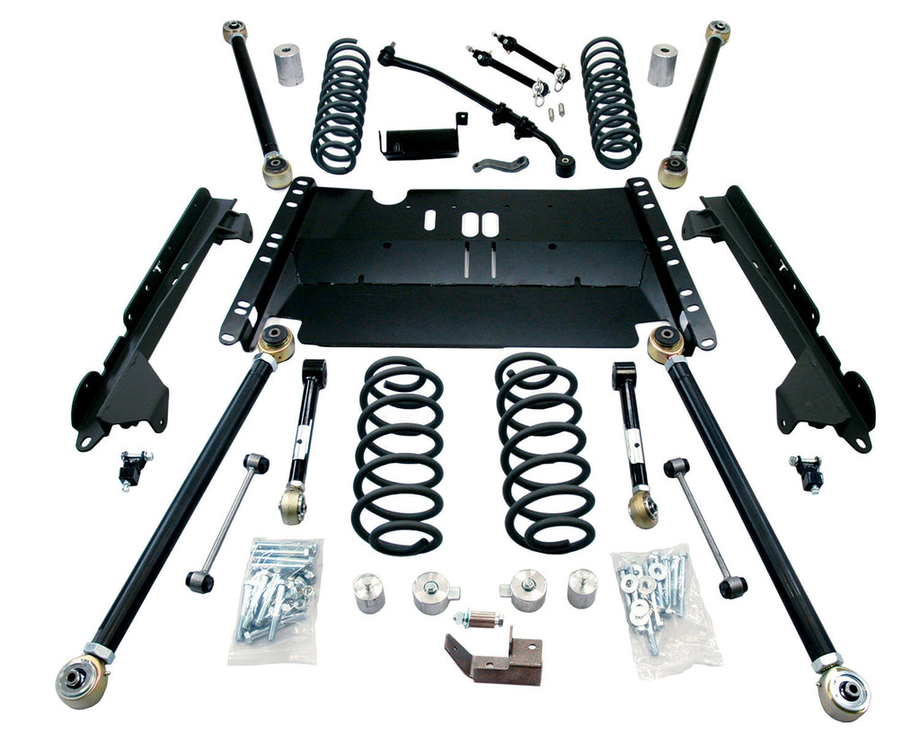 TeraFlex Jeep TJ 4” Enduro LCG Long Flexarm Suspension System - No Shocks