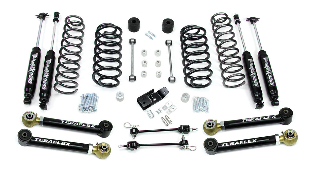 TeraFlex Jeep TJ 3" Lift Kit w/ 4 Lower FlexArms & 9550 Shocks