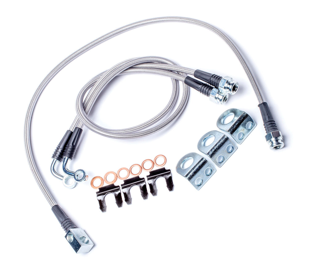 TeraFlex Jeep TJ 26” Front & Rear Stainless Steel Braided Brake Line Kit