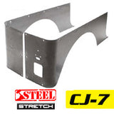 GenRight Jeep CJ7 Full Corner Guards STRETCH Opening - Steel