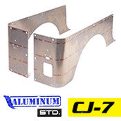 GenRight Jeep CJ7 Full Corner Guards Standard Opening - Aluminum