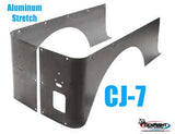 GenRight Jeep CJ7 Full Corner Guards STRETCH Opening - Aluminum