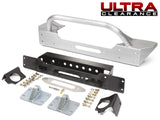 GenRight Jeep JLU / JL ULTRA CLEARANCE LO-PRO WINCH GUARD FRONT BUMPER - ALUMINUM