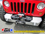GenRight Jeep JK Front Syubby Winch Bumper - Aluminum