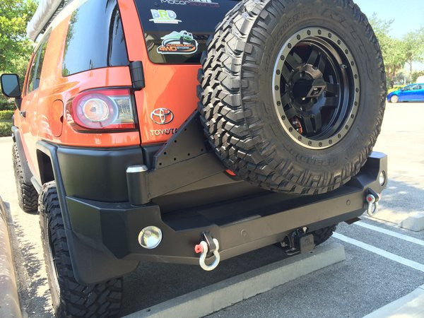 Expedition One 05-15 Toyota FJ Rear Bumper w Swingout Tire Carrier