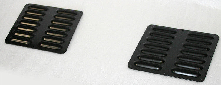 GenRight Jeep 2 Piece Short Hood Louver Set