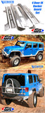 GenRight Jeep JK 4 Door Rocker Guards - Aluminum