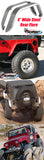 GenRight Jeep 4 Inch Rear Tube Flare Set - Steel