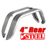 GenRight Jeep 4 Inch Rear Tube Flare Set - Steel