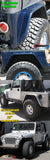 GenRight Jeep 4 Inch Rear Tube Hi Flare Set - Steel