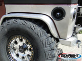 GenRight Jeep JK 4 Inch Rear Tube Fenders - Aluminum