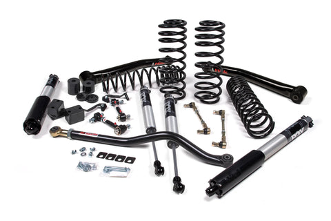 JKS Jeep JL 1.5 Inch J-Spec Lift Kit with Fox 2.5 IFP Shocks, Front Trackbar, Lower Front Fixed Arms