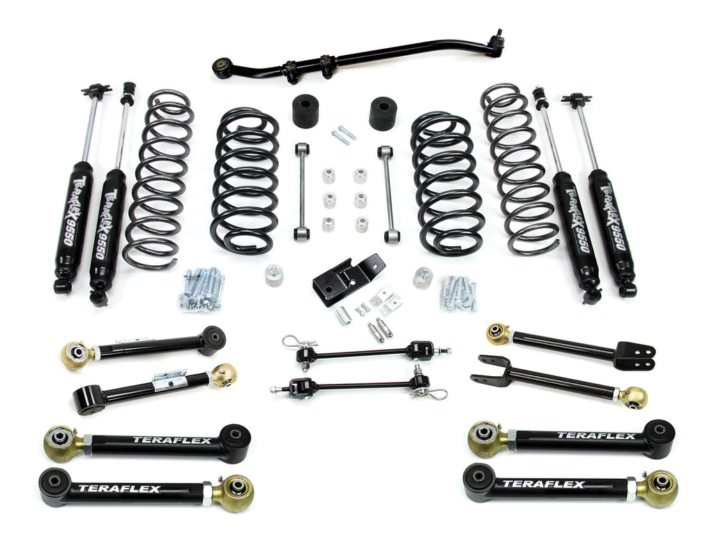 TeraFlex Jeep TJ/LJ 3” Suspension System w/ 8 Flexarms & 9550 Shocks