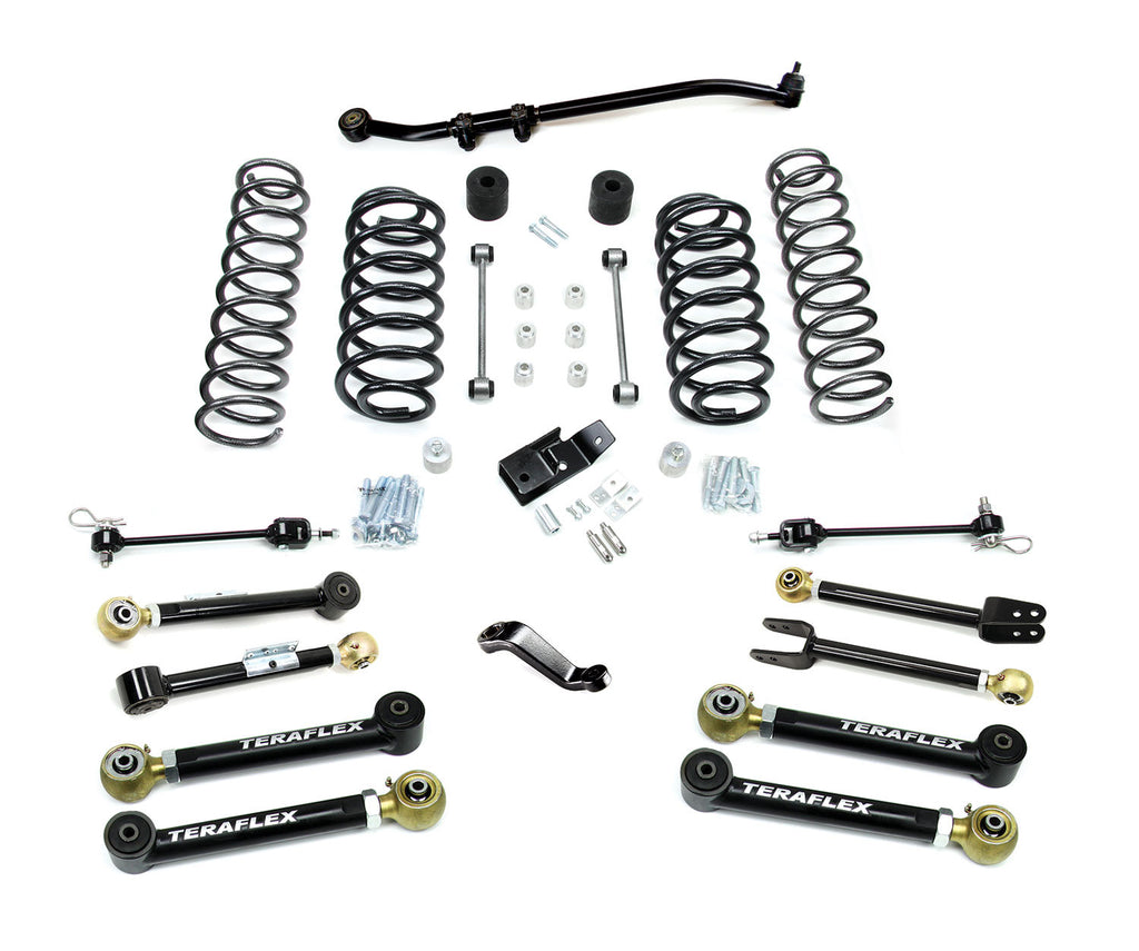 TeraFlex Jeep TJ/LJ 4” Suspension System w/ 8 Flexarms - No Shocks