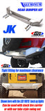 GenRight Jeep JK Rear Bumper - Aluminum