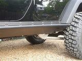 Rock Hard 4x4 Jeep JK Boat Side Rock Sliders Smooth Plate