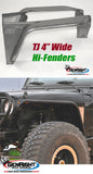 GenRight Jeep TJ / LJ Front 4 Inch Hi-Tube Fenders - Steel