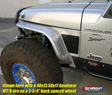 GenRight Jeep TJ /LJ Front 6 Inch Tube Fenders - Steel