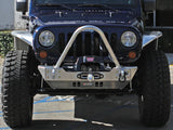 GenRight Jeep JK Front Winch Bumper w/ Boulder Style Stinger - Aluminum