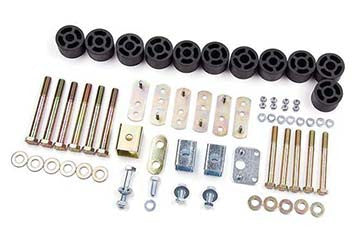 Zone Offroad Jeep TJ & Unlimited 1-1/4 Inch Body Lift Kit