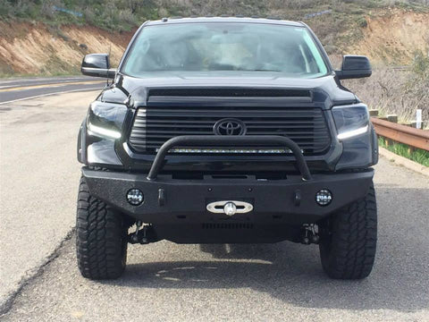 Expedition One 2014+Toyota Tundra Front Bumper with Center Hoop